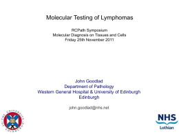 molecular testing in lymphoma