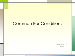Common Ear Conditions