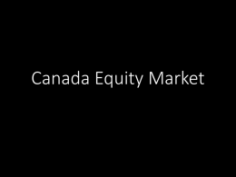 Canada Equity Market - BU Main Page