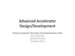 Advanced Accelerator Design/Development