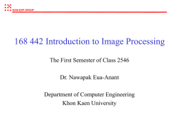 168 442 Introduction to Image Processing