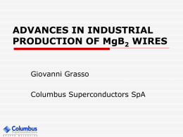 MgB2 wire development for low