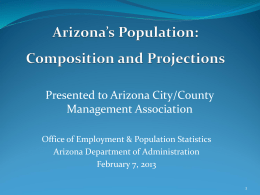 Arizona Population Projections Model