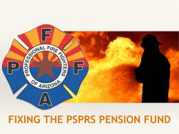 FIXING THE PSPRS PENSION FUND