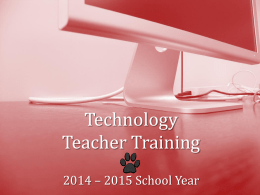 Technology Teacher Training - Morenci Unified School
