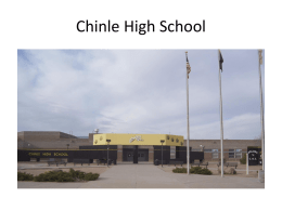 CHINLE HIGH SCHOOL