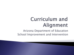 Curriculum and Alignment - PREK