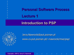 Introduction to PSP