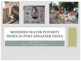Modified water poverty index
