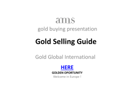 Gold Selling Guide