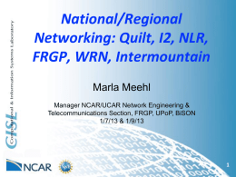 Welcome to NCAR