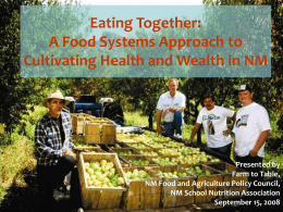 Eating Together: A Food Systems Approach to Ending Hunger