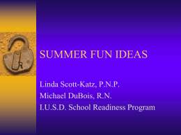 SUMMER FUN IDEAS - IUSD.org - Irvine Unified School District