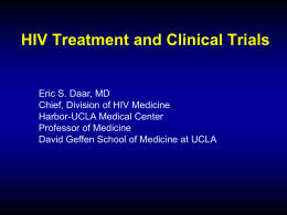 Antiretroviral Therapy and Clinical Trials