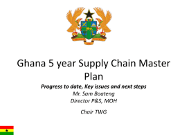 Supply Chain Master Planning