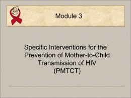 Module 3 - National Centre for AIDS and STD Control (NCASC)