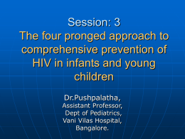 Session: 3 The four pronged approach to comprehensive