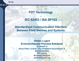 FDT Technology - Read-out Instrumentation Signpost