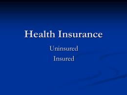 Health Insurance - Institute for Public Administration
