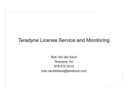 License Servers Overview and Maintenance