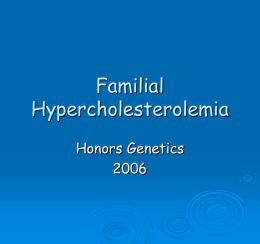 Familial Hypercholesterolemia