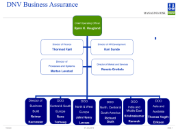 DNV Business Assurance 2009