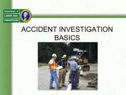 Accident Investigations - OSHA Online Training Courses