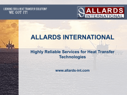 Allards International capabilities