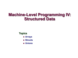 Machine Level Programming IV