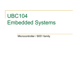 Morse Code on 8051s - Distributed Systems Group