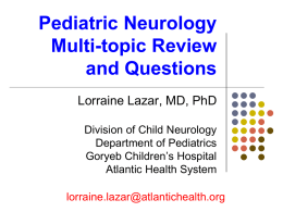 Pediatric Neurology Review - American Academy of Pediatrics