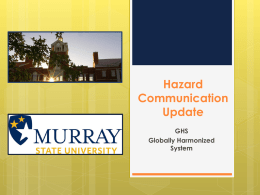 GHS Update to Hazard Communication PowerPoint Presentation