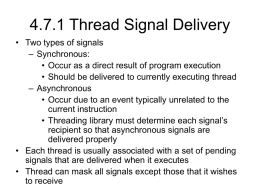 4.7.1 Thread Signal Delivery - New Mexico State University