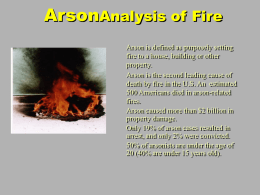 Arson Investigation - St. Edward's University
