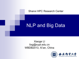 NLP and Dig Data