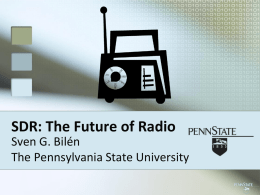 SDR: The Future of Radio