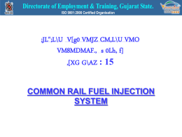 COMMON RAIL FUEL INJECTION SYSTEM