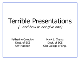 The Beginner’s Guide to Bad Engineering Presentations