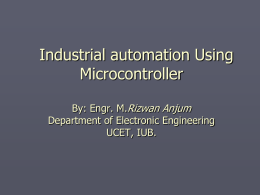Industrial automation Using Microcontroller