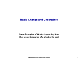 Continuous Uncertainty and Change