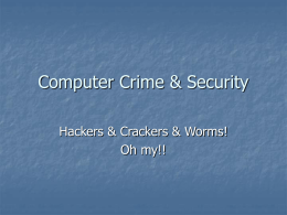 Computer Crime & Security