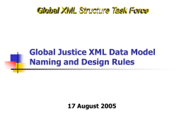GJXDM Naming and Design Rules