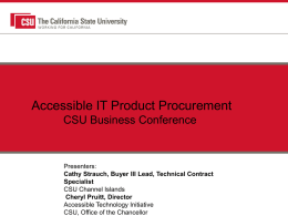 ATI Procurement Standardization Project