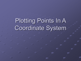 Plotting Points - Delta State University
