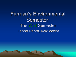Furman’s Environmental Semester