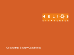Geothermal Energy Capabilities - Helios Strategies