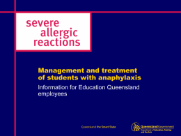 Severe Allergic Reactions - Management and Treatment of