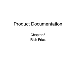 Product Documentation - Vanderbilt University
