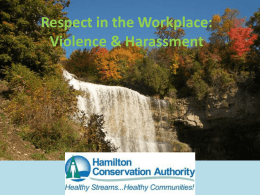 Respect in the Workplace: Violence & Harassment