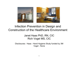 Infection Prevention and Design of the Healthcare Environment